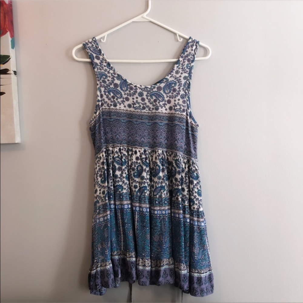 Boho Lace-Back Dress